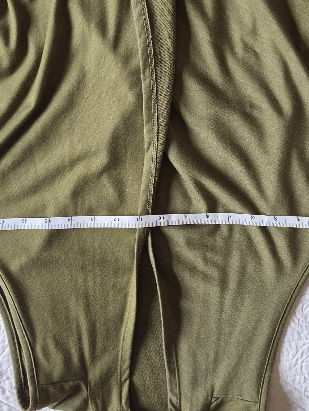 Olivia Sky Olive Green Draped Open-Front Vest - Picture 5 of 10